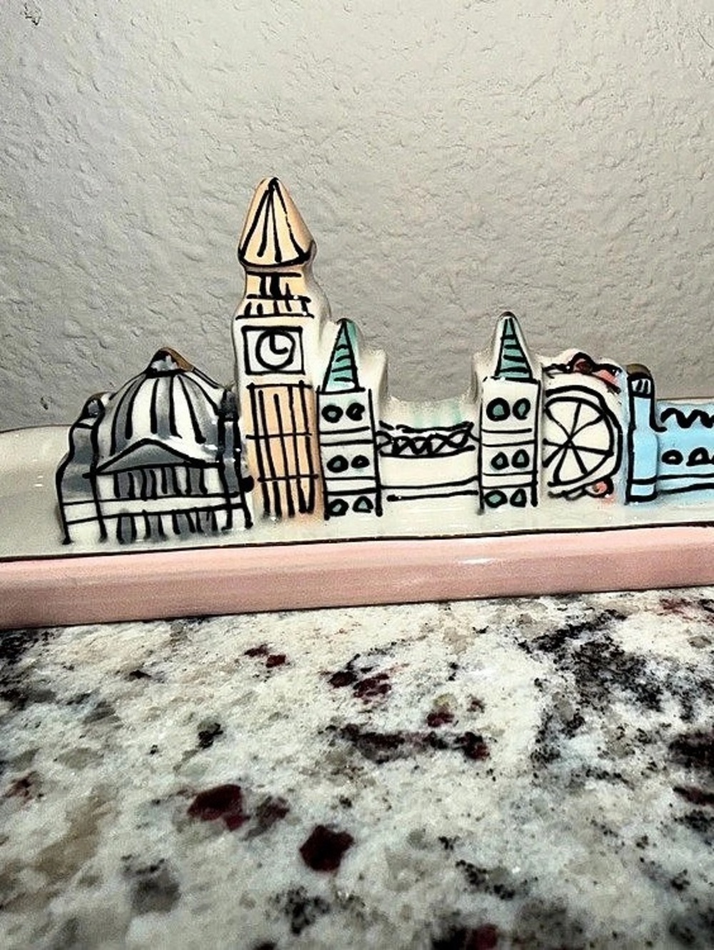 Anthropologie London Ceramic Trinket Dish